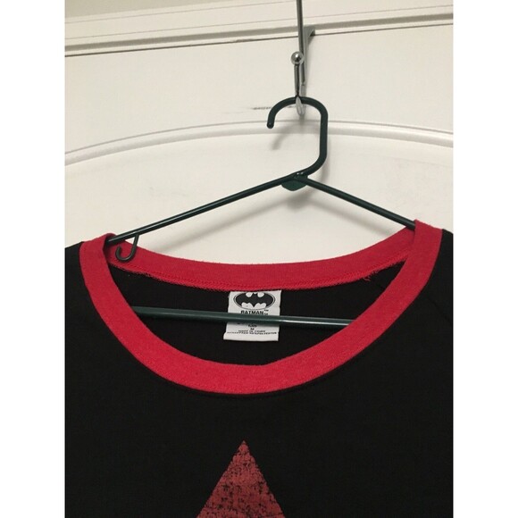 Women's Juniors Sweatshirt Batman Harley Quinn Ringer Size M Multi-Color - Picture 7 of 11